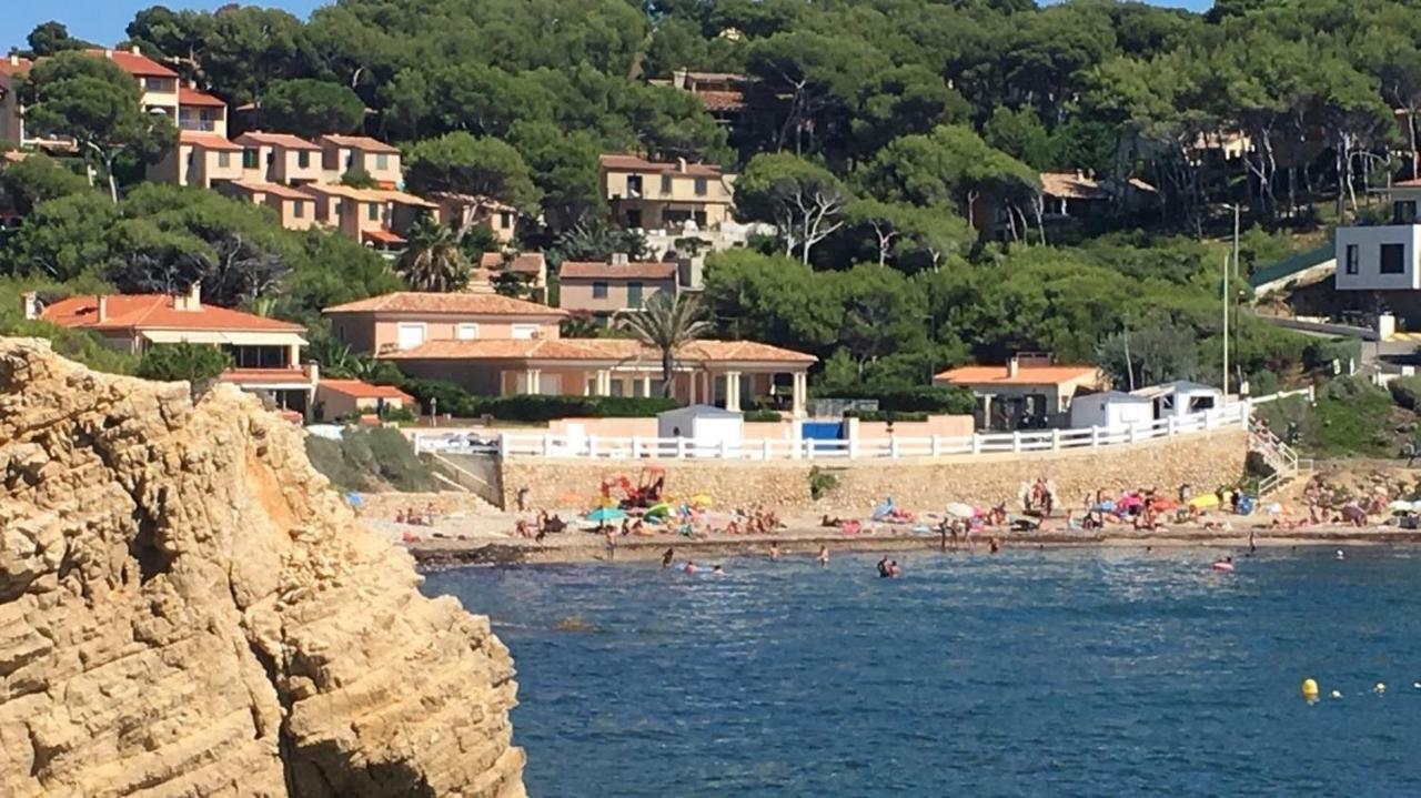 T2 Rez De Jardin 300M Plage De Beaucours Sanary Sur Mer Exterior foto