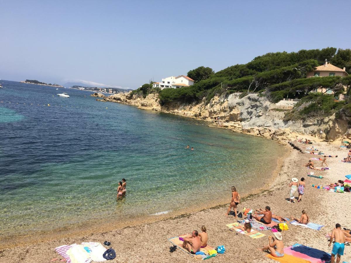 T2 Rez De Jardin 300M Plage De Beaucours Sanary Sur Mer Exterior foto